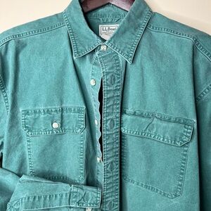 L.L. Bean Teal Casual Shirt